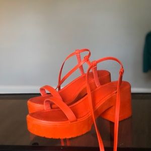90’s Lace-up Platform Sandal
